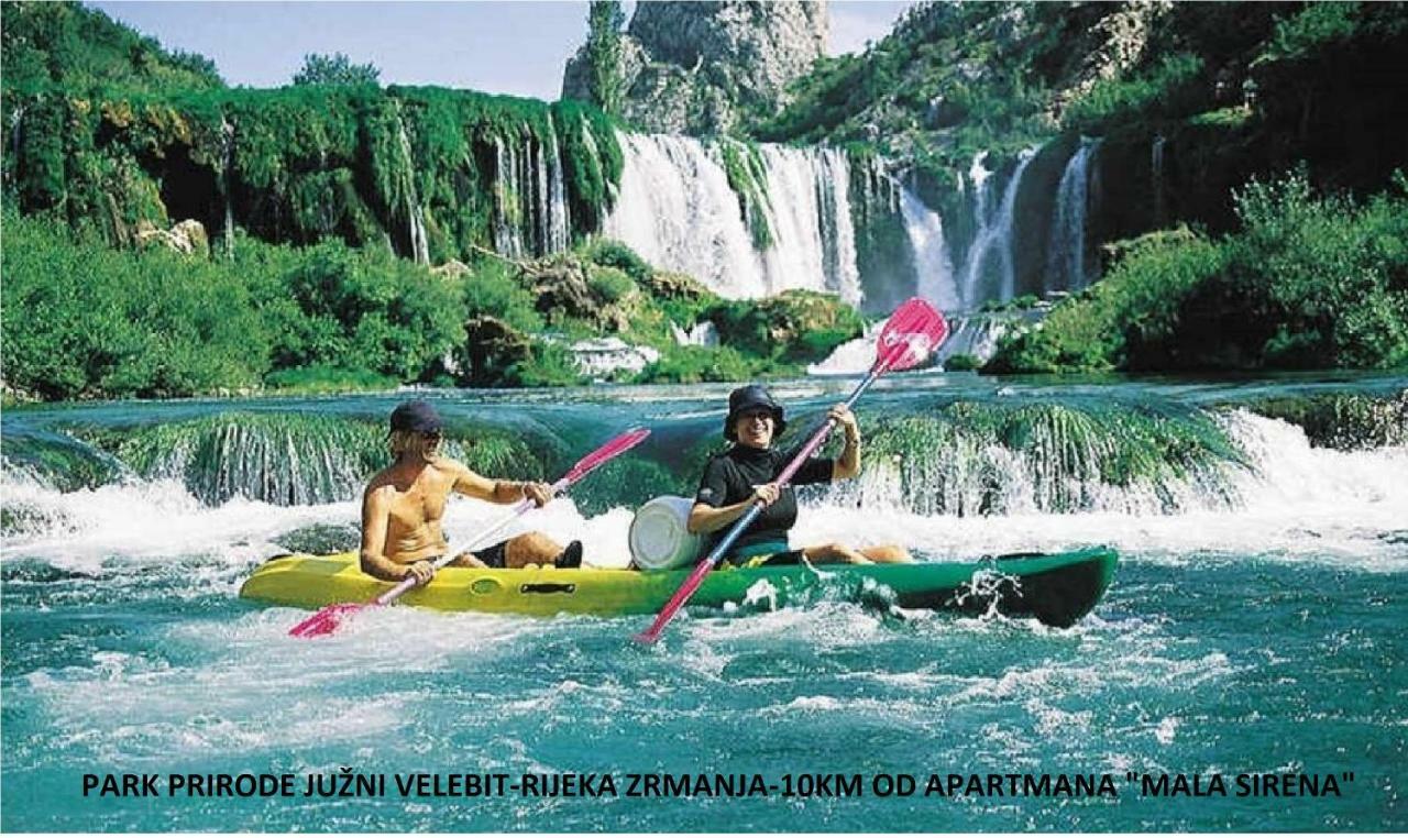 Apartmani Mala Sirena Maslenica Kültér fotó